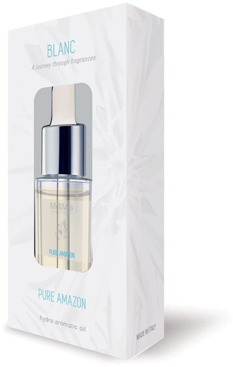 Αιθέρια Έλαια Blanc Υδατοδιαλυτά Pure Amazon 15ml Για Ultrasonic Diffuser Mr & Mrs Fragrance Γυαλί