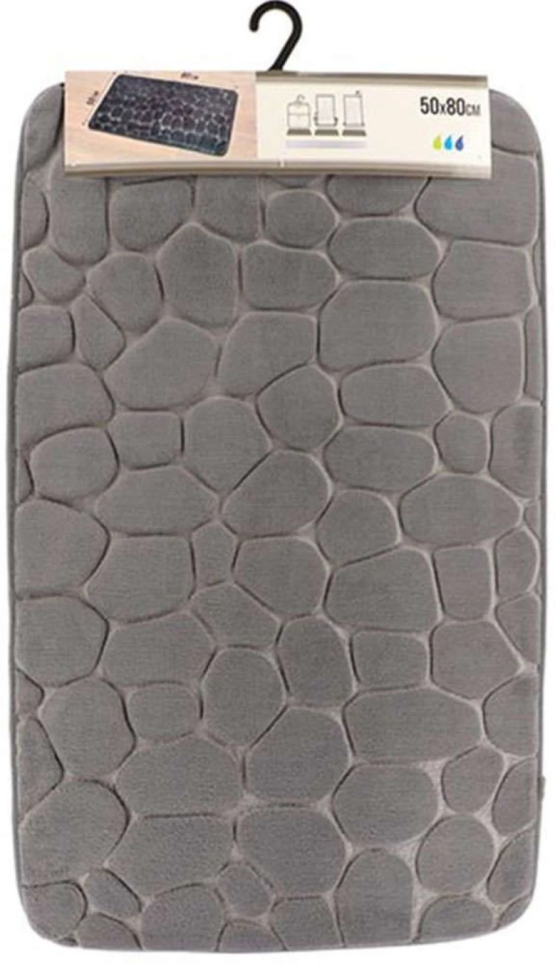 Πατάκι Μπάνιου Memory 06.7718N181 50x80cm Grey 50 X 80 100% Βαμβάκι