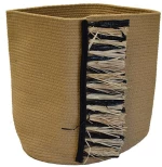 Καλάθι Με Κρόσια 00.06.67604 43x46cm Black-Natural Βαμβάκι