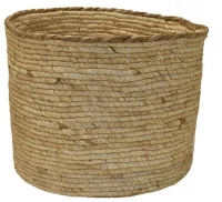Καλάθι Ψάθινο 00.06.67561 Φ34x28cm Ecru Ψάθα
