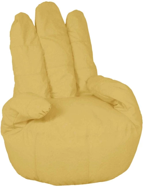 Πουφ Glover Yellow 90X85X100