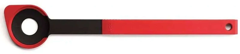 Κουτάλα Τρυπητή Cook It KU005 32,5cm Red-Black Woll Σιλικόνη