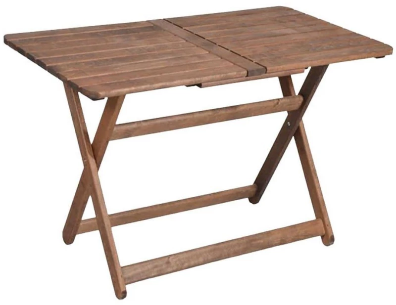 Τραπέζι Retto 237-000007 Από Μασίφ Ξύλο Οξιάς 140x80x71cm Walnut