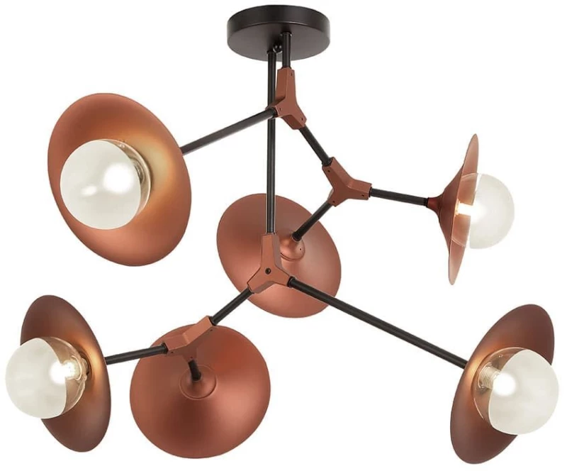 Φωτιστικό Οροφής Olivia 4231100 Copper-Black Viokef Μέταλλο