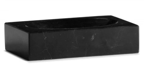Σαπουνοθήκη Marble LBTAH-BA71171 13x9x3cm Black Andrea House Μάρμαρο