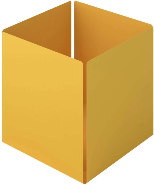 Θήκη Οργάνωσης Κύβος 118-603 13x13x13cm Matt Yellow Pam&Co Ανοξείδωτο Ατσάλι