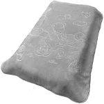 Κουβέρτα Βρεφική Βελουτέ Bicycle Bear 18 Light Grey DimCol Κούνιας 110x140cm Πολυέστερ
