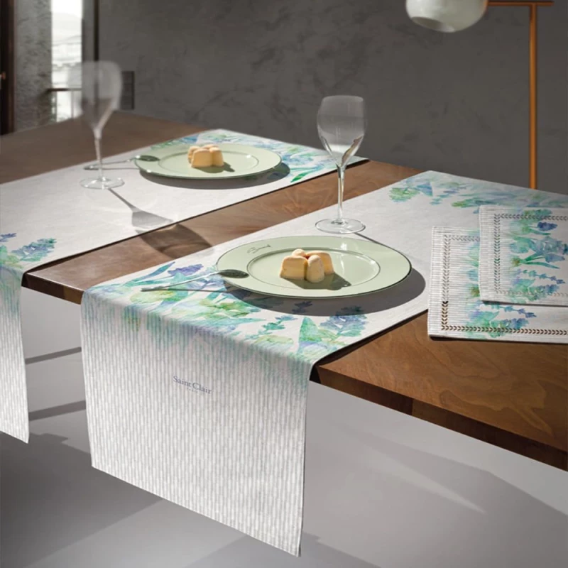 Runner 2043 Green-Lila Saint Clair 40Χ160 40x160cm Πολυέστερ