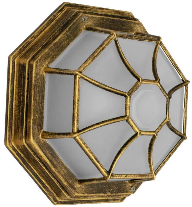 Φωτιστικό Οροφής - Πλαφονιέρα Ruby 00914 1xE27 27x27x12cm Gold-Bronze GloboStar