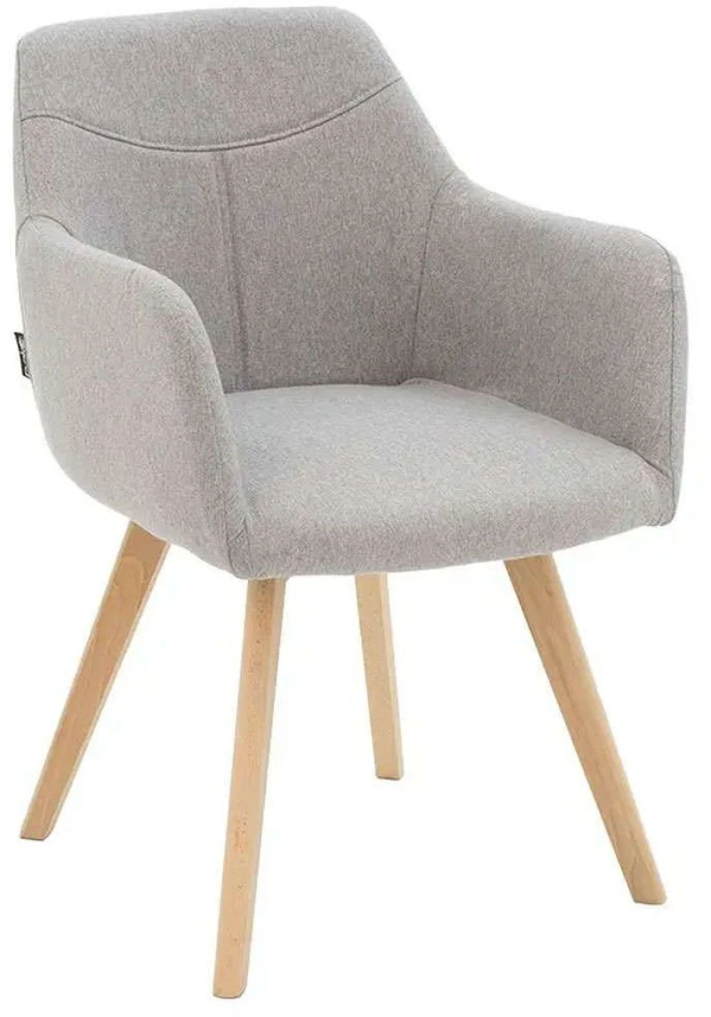 Πολυθρόνα Nasima 029-000146 57x58x84cm Grey-Natural Ξύλο,Ύφασμα