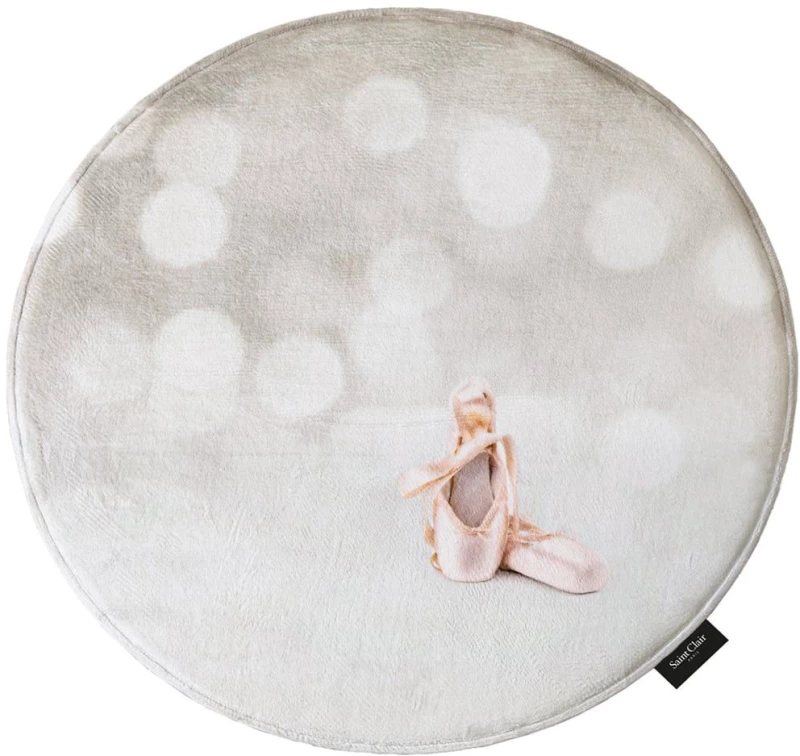 Χαλί Παιδικό Softy Ballet Round Light Grey Saint Clair 100X100cm Round