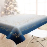 Τραπεζομάντηλο Χριστουγεννιάτικο 2044 Blue-Gold Saint Clair 145X180
