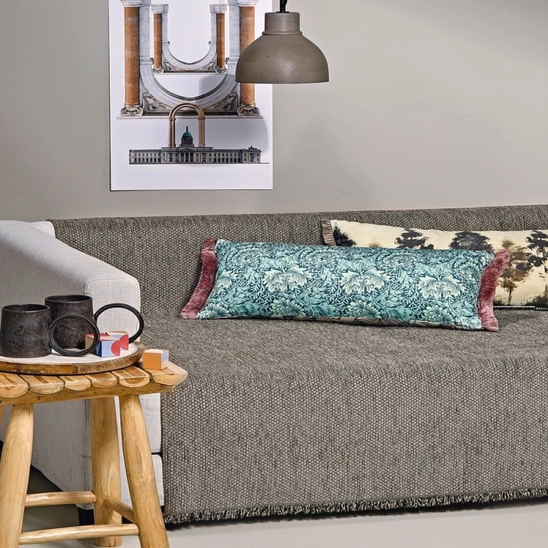 Ριχτάρι Kanon 04 Light Brown Kentia Τριθέσιο 180x300cm Chenille,Βαμβάκι,Pol