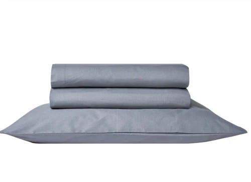 Σεντόνι Essential 24 Με Λάστιχο Grey Kentia King Size 180x235cm 100% Πενιέ Βαμβάκι