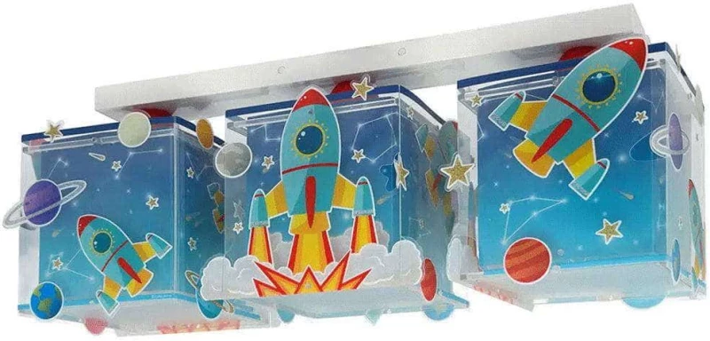 Φωτιστικό Οροφής - Ράγα Rocket 63353 46,5x16x19cm 3xE27 15W Multi Ango