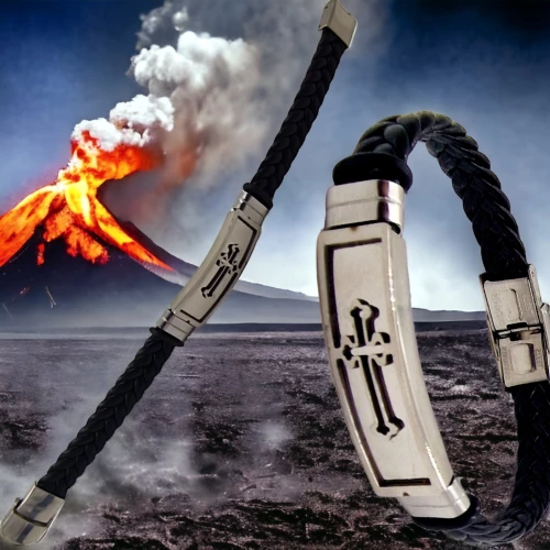 Βραχιόλι ανδρικό δέρμα ατσάλι Σταυρός