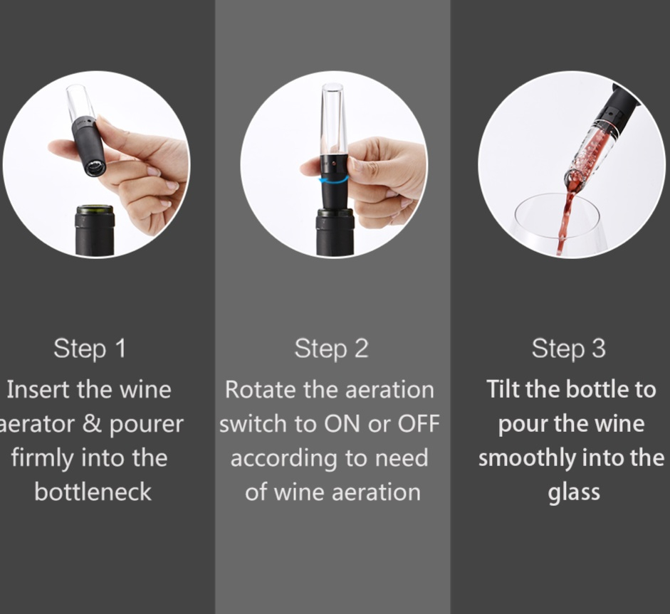 Εξαερωτήρας και σερβίρισμα κρασιού