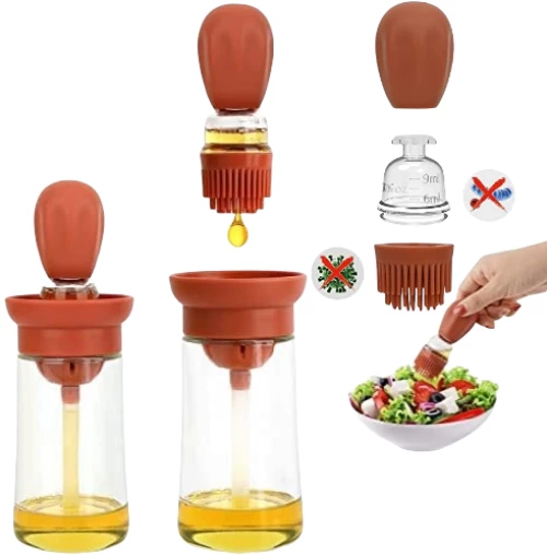 Μπουκάλι διανεμητής λαδιού με βουρτσάκι