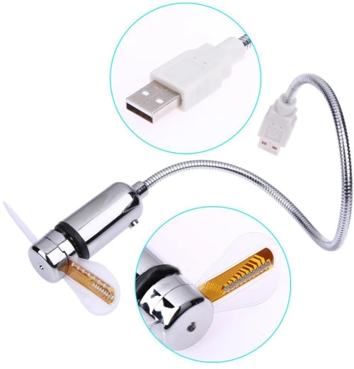Ανεμιστήρας USB flexible με φως