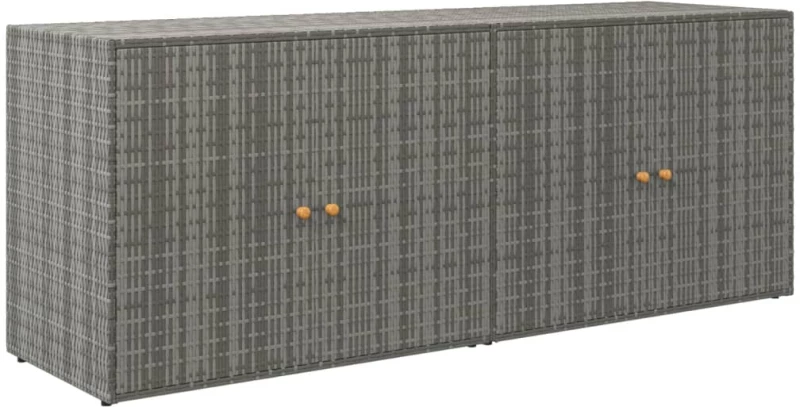 ΝΤΟΥΛΑΠΙ ΑΠΟΘΗΚΕΥΣΗΣ ΚΗΠΟΥ ΓΚΡΙ 198X55,5X80 ΕΚ. ΣΥΝΘΕΤΙΚΟ ΡΑΤΑΝ 319871