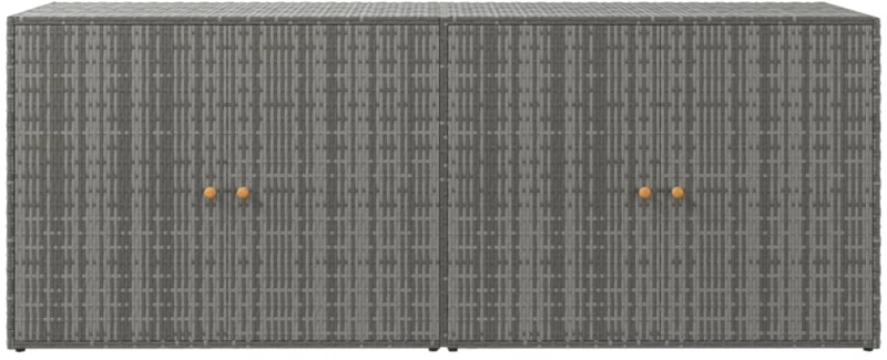 ΝΤΟΥΛΑΠΙ ΑΠΟΘΗΚΕΥΣΗΣ ΚΗΠΟΥ ΓΚΡΙ 198X55,5X80 ΕΚ. ΣΥΝΘΕΤΙΚΟ ΡΑΤΑΝ 319871