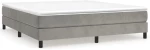 ΚΡΕΒΑΤΙ BOXSPRING ΜΕ ΣΤΡΩΜΑ ΑΝΟΙΧΤΟ ΓΚΡΙ 180X200 ΕΚ. ΒΕΛΟΥΔΙΝΟ 3144345