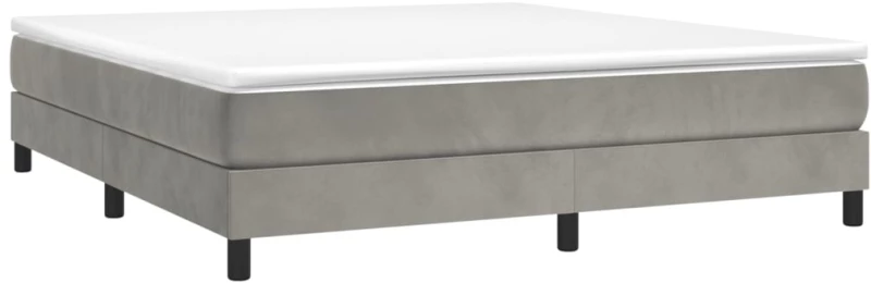 ΚΡΕΒΑΤΙ BOXSPRING ΜΕ ΣΤΡΩΜΑ ΑΝΟΙΧΤΟ ΓΚΡΙ 180X200 ΕΚ. ΒΕΛΟΥΔΙΝΟ 3144345