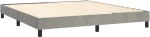 ΚΡΕΒΑΤΙ BOXSPRING ΜΕ ΣΤΡΩΜΑ ΑΝΟΙΧΤΟ ΓΚΡΙ 180X200 ΕΚ. ΒΕΛΟΥΔΙΝΟ 3144345