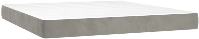 ΚΡΕΒΑΤΙ BOXSPRING ΜΕ ΣΤΡΩΜΑ ΑΝΟΙΧΤΟ ΓΚΡΙ 180X200 ΕΚ. ΒΕΛΟΥΔΙΝΟ 3144345