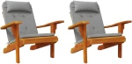 ΜΑΞΙΛΑΡΙΑ ΚΑΡΕΚΛΑΣ ADIRONDACK 2 ΤΕΜ. ΓΚΡΙ ΑΠΟ ΎΦΑΣΜΑ OXFORD 361831