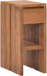 ΚΟΜΟΔΙΝΟ 20 X 35 X 50 ΕΚ. ΑΠΟ ΜΑΣΙΦ ΞΥΛΟ TEAK 326122