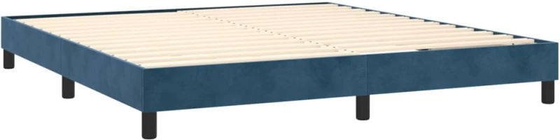ΚΡΕΒΑΤΙ BOXSPRING ΜΕ ΣΤΡΩΜΑ ΣΚΟΥΡΟ ΜΠΛΕ 180X200 ΕΚ. ΒΕΛΟΥΔΙΝΟ 3144349