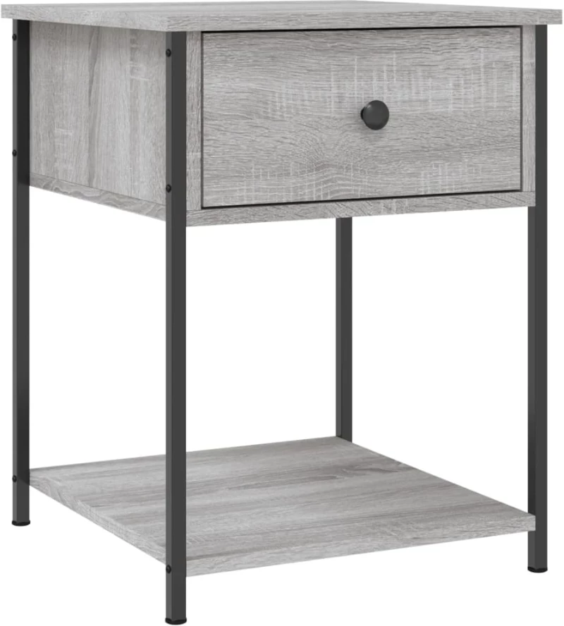 ΚΟΜΟΔΙΝΑ 2 ΤΕΜ ΓΚΡΙ SONOMA 44X45X58 ΕΚ. ΑΠΟ ΕΠΕΞΕΡΓΑΣΜΕΝΟ ΞΥΛΟ 825850