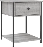 ΚΟΜΟΔΙΝΑ 2 ΤΕΜ ΓΚΡΙ SONOMA 44X45X58 ΕΚ. ΑΠΟ ΕΠΕΞΕΡΓΑΣΜΕΝΟ ΞΥΛΟ 825850