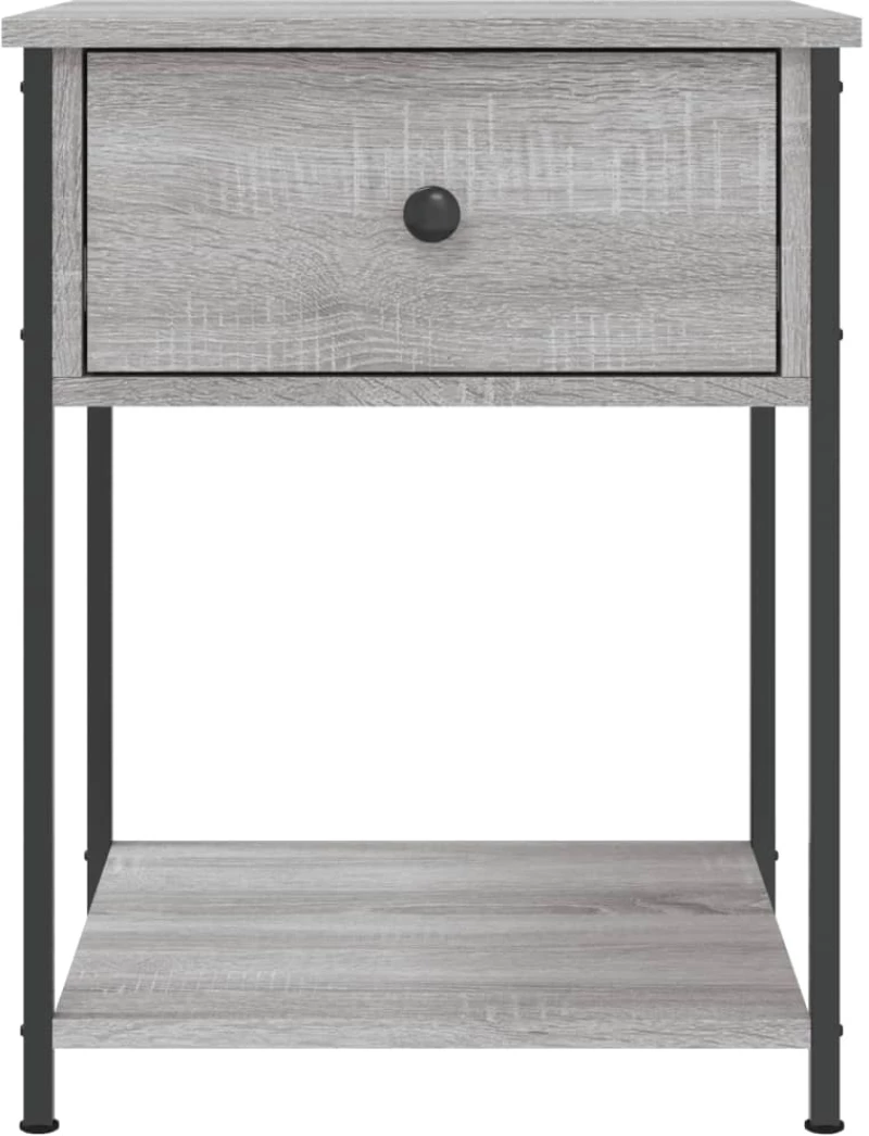ΚΟΜΟΔΙΝΑ 2 ΤΕΜ ΓΚΡΙ SONOMA 44X45X58 ΕΚ. ΑΠΟ ΕΠΕΞΕΡΓΑΣΜΕΝΟ ΞΥΛΟ 825850