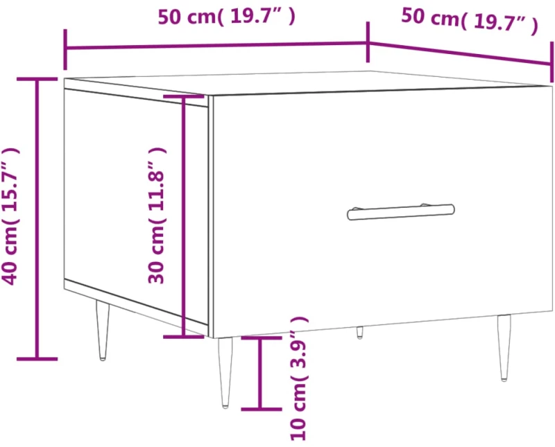 ΤΡΑΠΕΖΑΚΙ ΣΑΛΟΝΙΟΥ ΚΑΠΝΙΣΤΗ ΔΡΥΣ 50X50X40 ΕΚ. ΕΠΕΞΕΡΓΑΣΜ. ΞΥΛΟ 829374