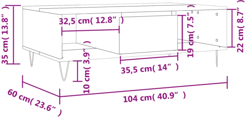 ΤΡΑΠΕΖΑΚΙ ΣΑΛΟΝΙΟΥ ΚΑΠΝΙΣΤΗ ΔΡΥΣ 104X60X35 ΕΚ. ΕΠΕΞΕΡΓ. ΞΥΛΟ 827089