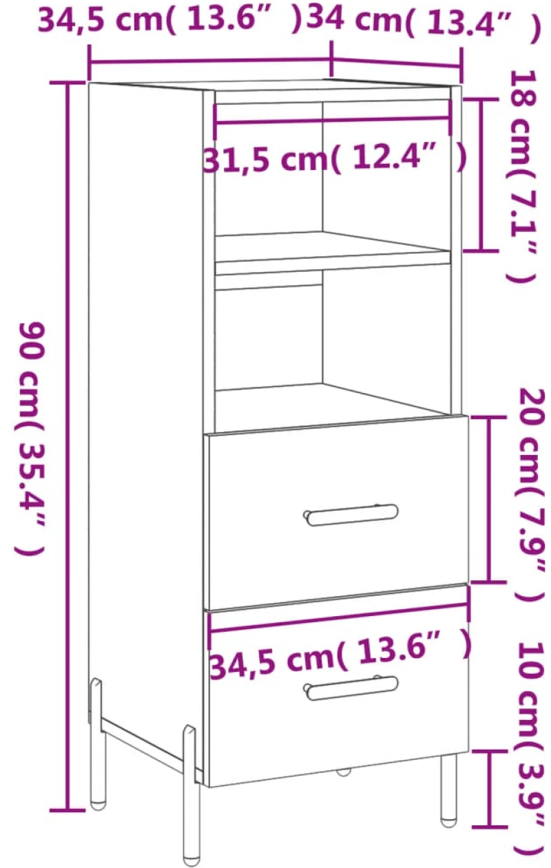 ΝΤΟΥΛΑΠΙ ΓΥΑΛΙΣΤΕΡΟ ΛΕΥΚΟ 34,5X34X90 ΕΚ. ΕΠΕΞΕΡΓΑΣΜΕΝΟ ΞΥΛΟ 828678