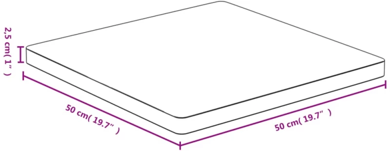 ΕΠΙΦΑΝΕΙΑ ΤΡΑΠΕΖΙΟΥ 50X50X2,5 ΕΚ. ΑΠΟ ΜΠΑΜΠΟΥ 352699