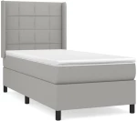ΚΡΕΒΑΤΙ BOXSPRING ΜΕ ΣΤΡΩΜΑ ΑΝΟΙΧΤΟ ΓΚΡΙ 80X200 ΕΚ. ΥΦΑΣΜΑΤΙΝΟ 3131385