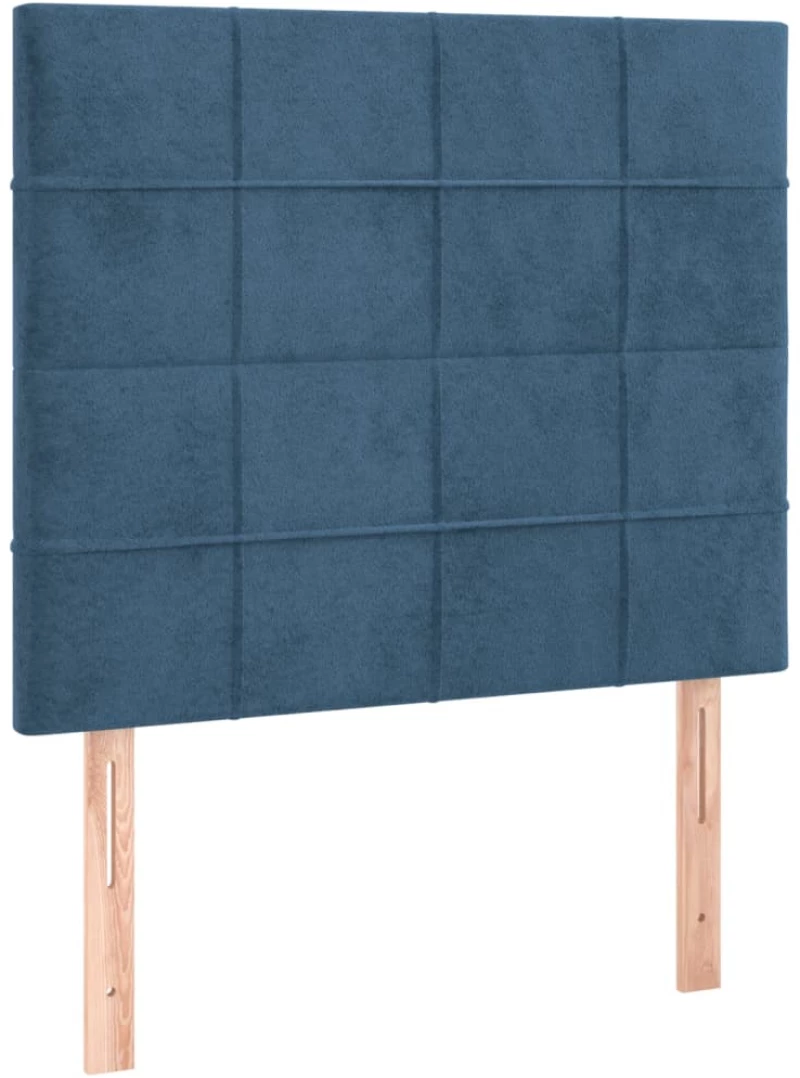 ΚΡΕΒΑΤΙ BOXSPRING ΜΕ ΣΤΡΩΜΑ ΣΚΟΥΡΟ ΜΠΛΕ 90X200 ΕΚ. ΒΕΛΟΥΔΙΝΟ 3132661
