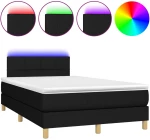 ΚΡΕΒΑΤΙ BOXSPRING ΜΕ ΣΤΡΩΜΑ & LED ΜΑΥΡΟ 120X200 ΕΚ. ΥΦΑΣΜΑΤΙΝΟ 3133703