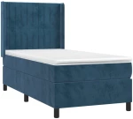 ΚΡΕΒΑΤΙ BOXSPRING ΜΕ ΣΤΡΩΜΑ ΣΚΟΥΡΟ ΜΠΛΕ 100X200 ΕΚ. ΒΕΛΟΥΔΙΝΟ 3132787