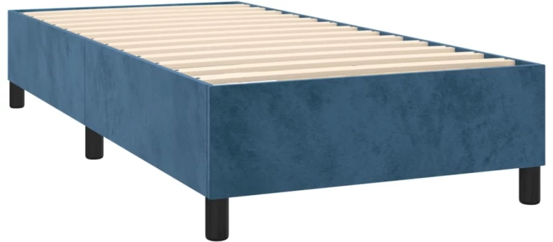 ΚΡΕΒΑΤΙ BOXSPRING ΜΕ ΣΤΡΩΜΑ ΣΚΟΥΡΟ ΜΠΛΕ 100X200 ΕΚ. ΒΕΛΟΥΔΙΝΟ 3132787