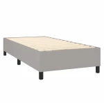 ΚΡΕΒΑΤΙ BOXSPRING ΜΕ ΣΤΡΩΜΑ ΑΝΟΙΧΤΟ ΓΚΡΙ 90X190 ΕΚ. ΥΦΑΣΜΑΤΙΝΟ 3141737