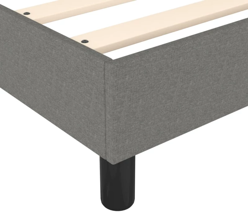 ΚΡΕΒΑΤΙ BOXSPRING ΜΕ ΣΤΡΩΜΑ ΣΚΟΥΡΟ ΓΚΡΙ 100X200 ΕΚ. ΥΦΑΣΜΑΤΙΝΟ 3144400