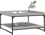ΤΡΑΠΕΖΑΚΙ ΣΑΛΟΝΙΟΥ ΓΚΡΙ SONOMA 80X80X45 ΕΚ. ΕΠΕΞ ΞΥΛΟ + ΣΙΔΗΡΟΣ 832816