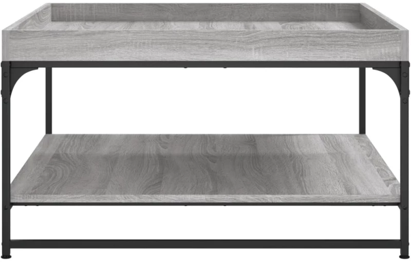 ΤΡΑΠΕΖΑΚΙ ΣΑΛΟΝΙΟΥ ΓΚΡΙ SONOMA 80X80X45 ΕΚ. ΕΠΕΞ ΞΥΛΟ + ΣΙΔΗΡΟΣ 832816