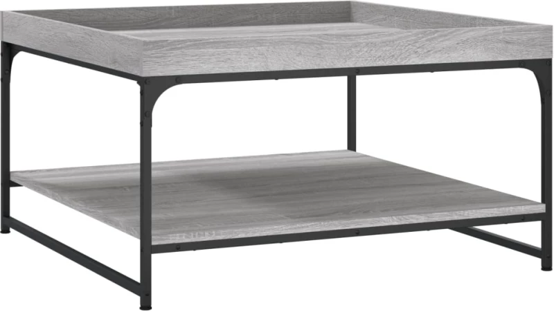 ΤΡΑΠΕΖΑΚΙ ΣΑΛΟΝΙΟΥ ΓΚΡΙ SONOMA 80X80X45 ΕΚ. ΕΠΕΞ ΞΥΛΟ + ΣΙΔΗΡΟΣ 832816
