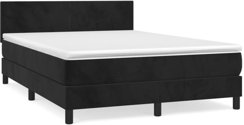 ΚΡΕΒΑΤΙ BOXSPRING ΜΕ ΣΤΡΩΜΑ ΜΑΥΡΟ 140X200 ΕΚ. ΒΕΛΟΥΔΙΝΟ 3141187